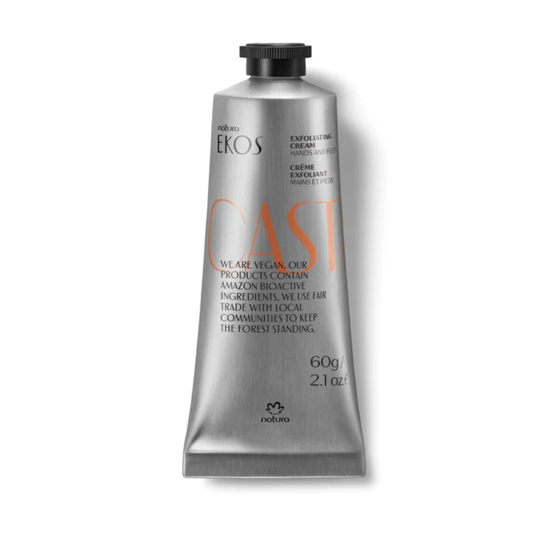 Castanha Exfoliating Hands & Feet Cream - Natura Ekos (60g)
