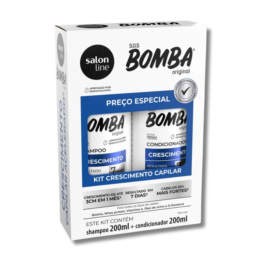 SOS Bomba Original Shampoo and Conditioner Kit (200ml each)