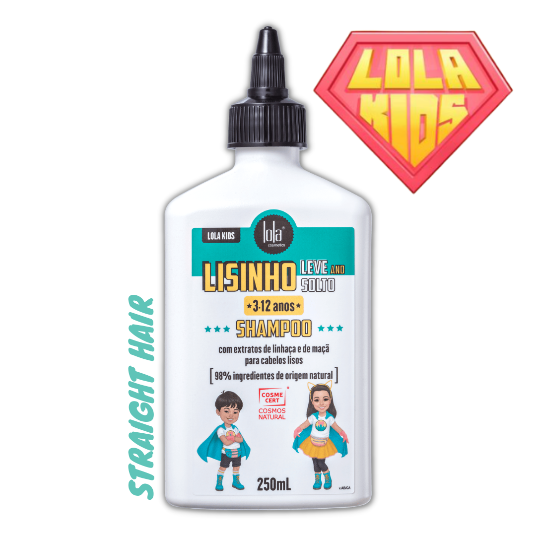 Lisinho Shampoo KIDS para cabelos lisos (250g)